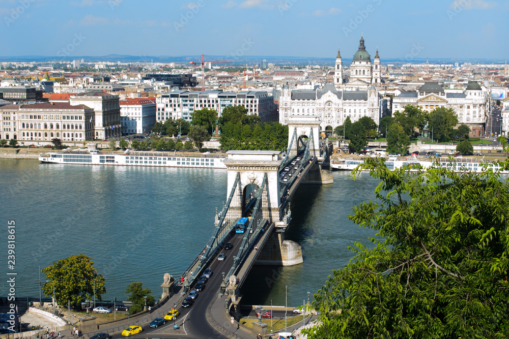 Budapest, bridge over the Danube