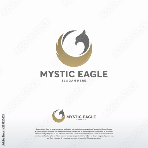 Luxury Eagle logo designs vector  Falcon Phoenix Hawk bird Logo Symbol icon template