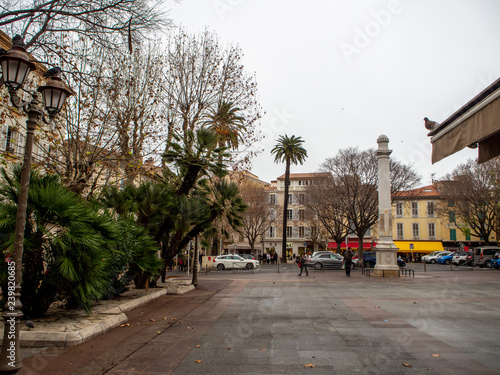 National Square in Antibes, French Riviera in winter