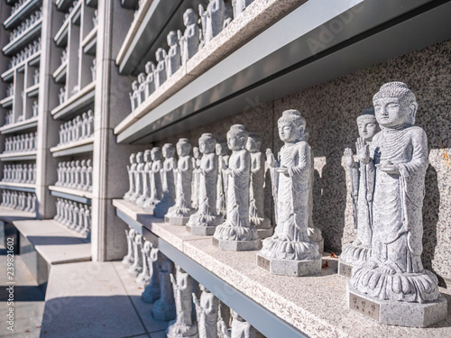 Beautiful Buddhism Statue in Bongeunsa Temple photo