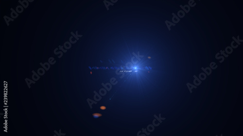 Bright Blue Lens Flare