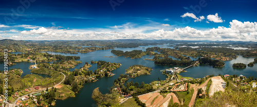 Panoramic view of Piedra el Peñol Colombia photo