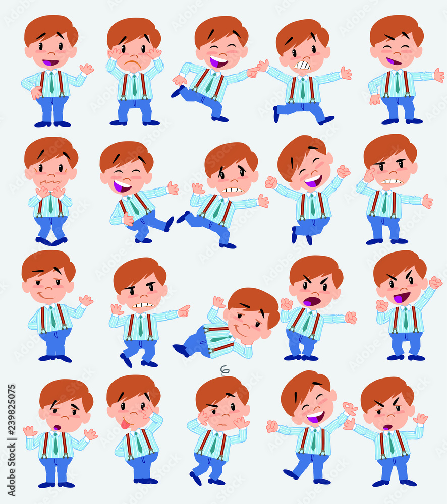 Cartoon character businessman in casual style. Set with different postures, attitudes and poses, doing different activities in isolated vector illustrations. Cartoon character businessman in casual style. Set with different postures, attitudes and poses, doing different activities in isolated vector illustrations.