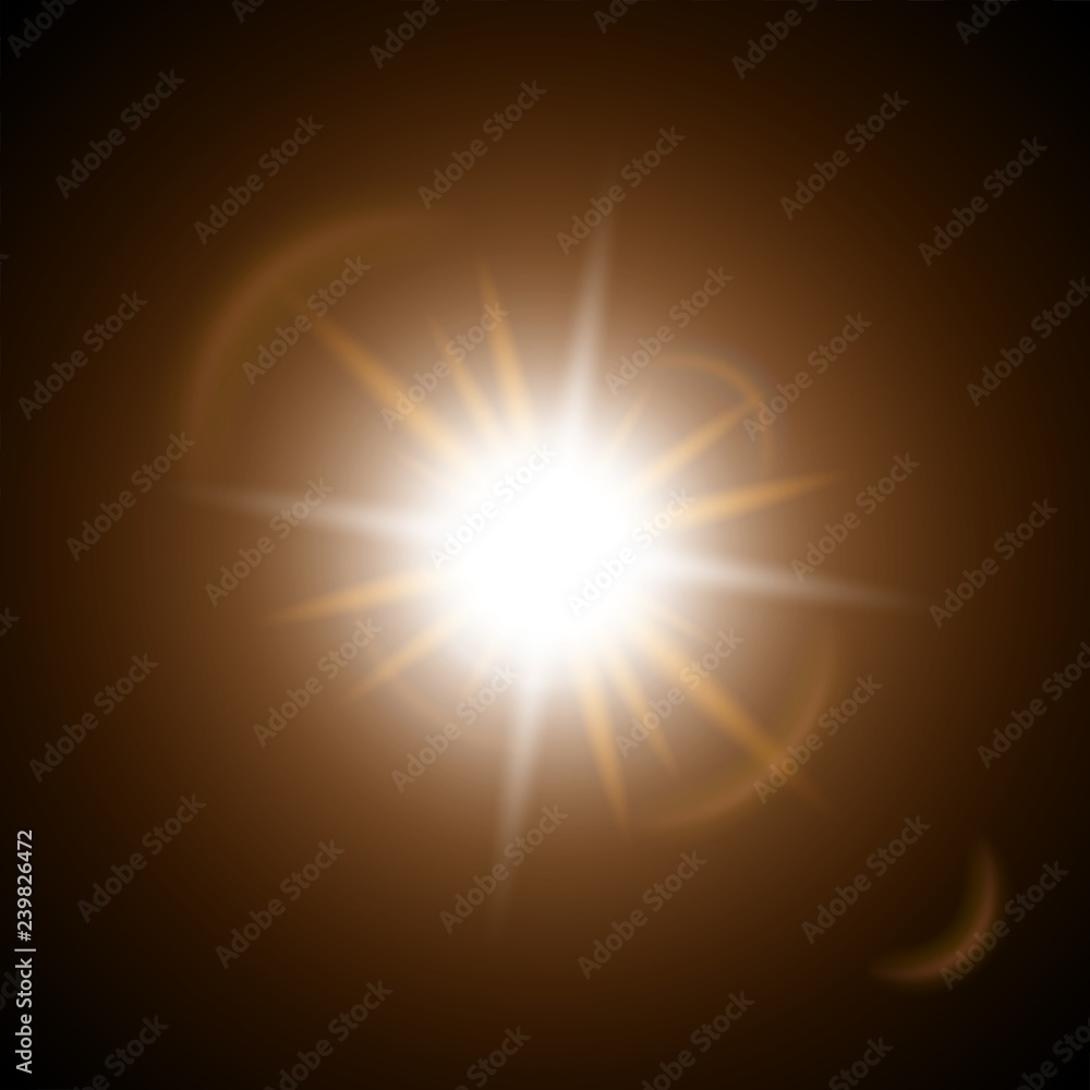 Vector transparent sunlight special lens flash light effect.front sun lens flash. Vector blur in the light of radiance. Element of decor. Vector transparent sunlight special lens flash light effect.front sun lens flash. Vector blur in the light of radiance. Element of decor.