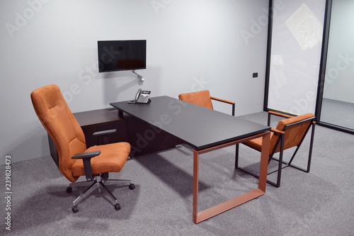 Office furniture in the interior 