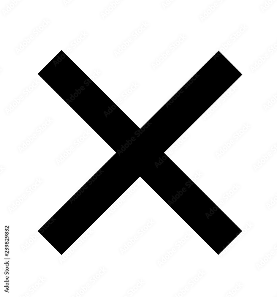 Cross icon black isolated on white background circle symbol vector illustration in a circle Cross icon black isolated on white background circle symbol vector illustration in a circle