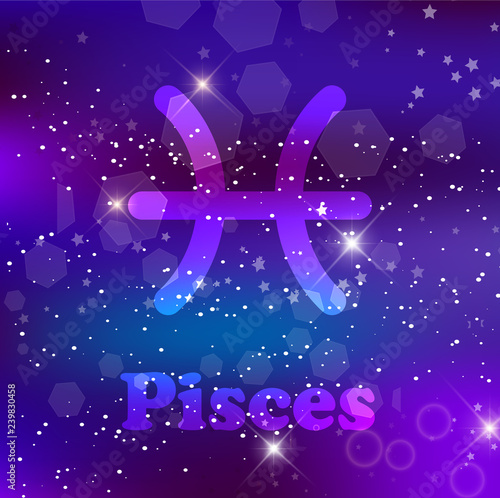 Astrological symbol of Sagittarius. Abstract vector shiny western Zodiac Horoscope sign