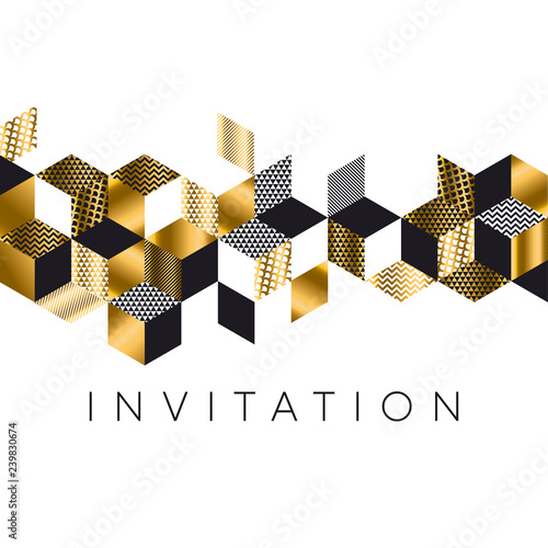 Abstract luxury gold and bl...