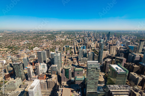 hight View of city of Toronto, Canada