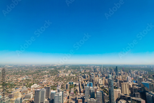 hight View of city of Toronto, Canada