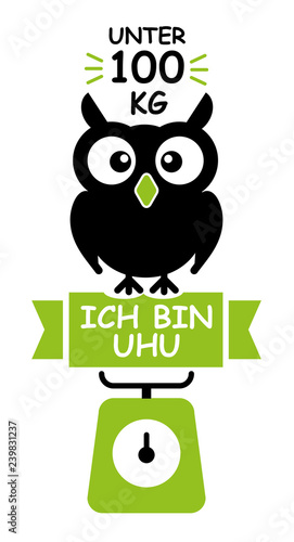 UHU unter hundert Kilo, Zwischenziel bei Gewichtsreduktion - Uhu auf Waage