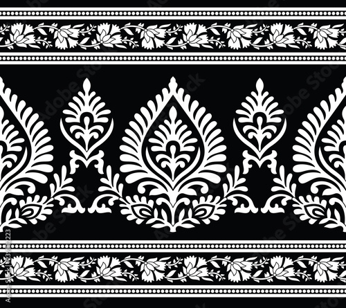 Traditional seamless indian border
