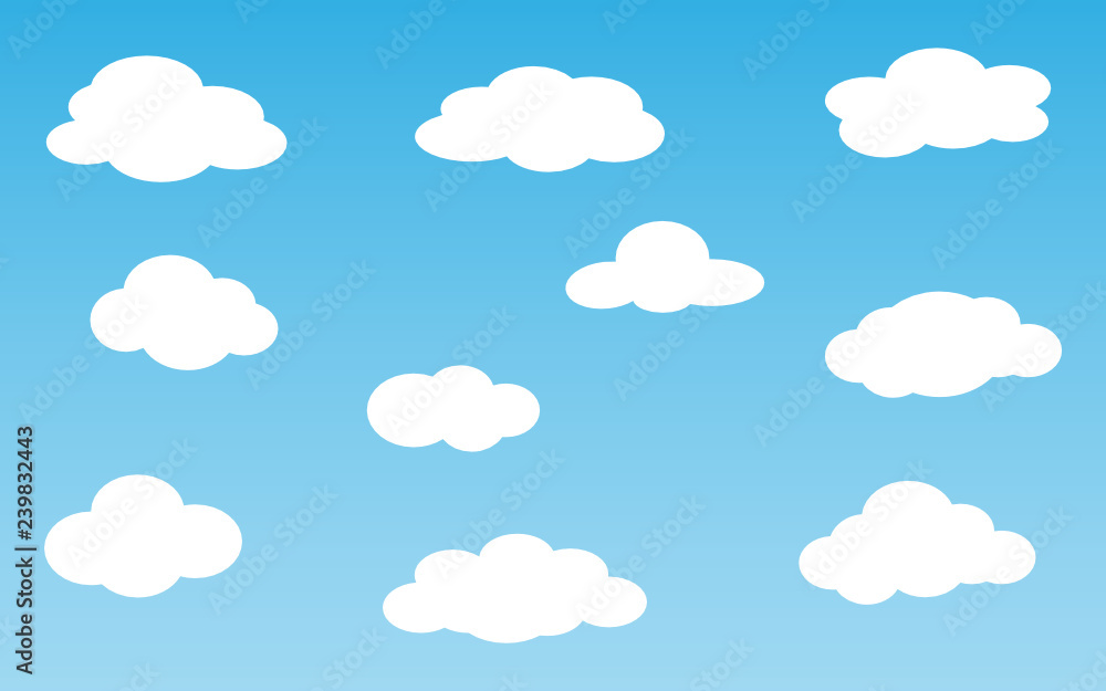 Blue sky with clouds. Can be used poster or presentation design. Nature ...