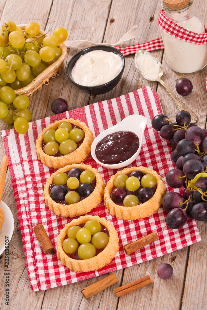 Grape tarts. Grape tarts.