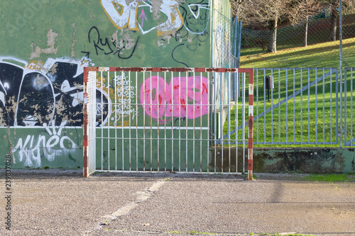 Fototapeta Naklejka Na Ścianę i Meble -  Goal of street football