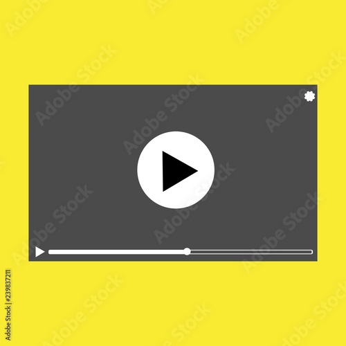 Free Download Modern video player design template for web and mobile apps flat style. Vector illustration - Vector - GFXLoad