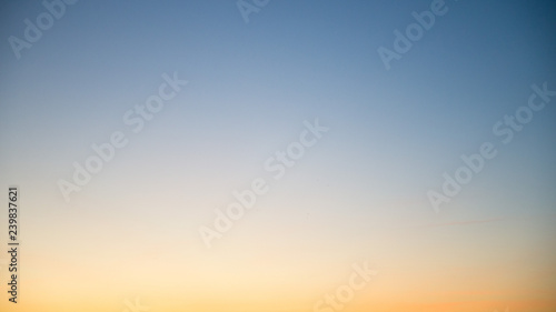 Colorful clear sky without cloud at twilight time before sunrise photo