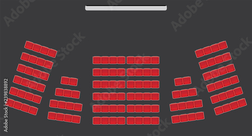 Top View show Seat in the Theater