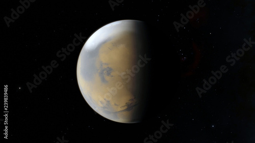 Fototapeta Naklejka Na Ścianę i Meble -  Mars. Astronomy and science concept. Space theme.