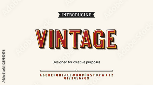 Vintage typeface.For labels and different type designs
