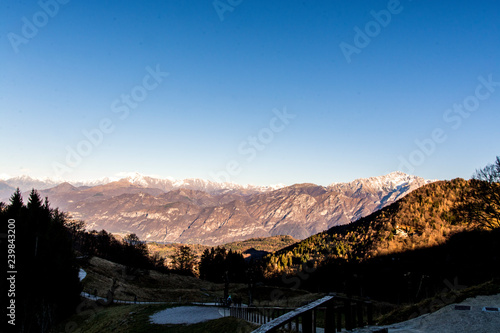 Bellagio Como, Italy - landscape on the Alps