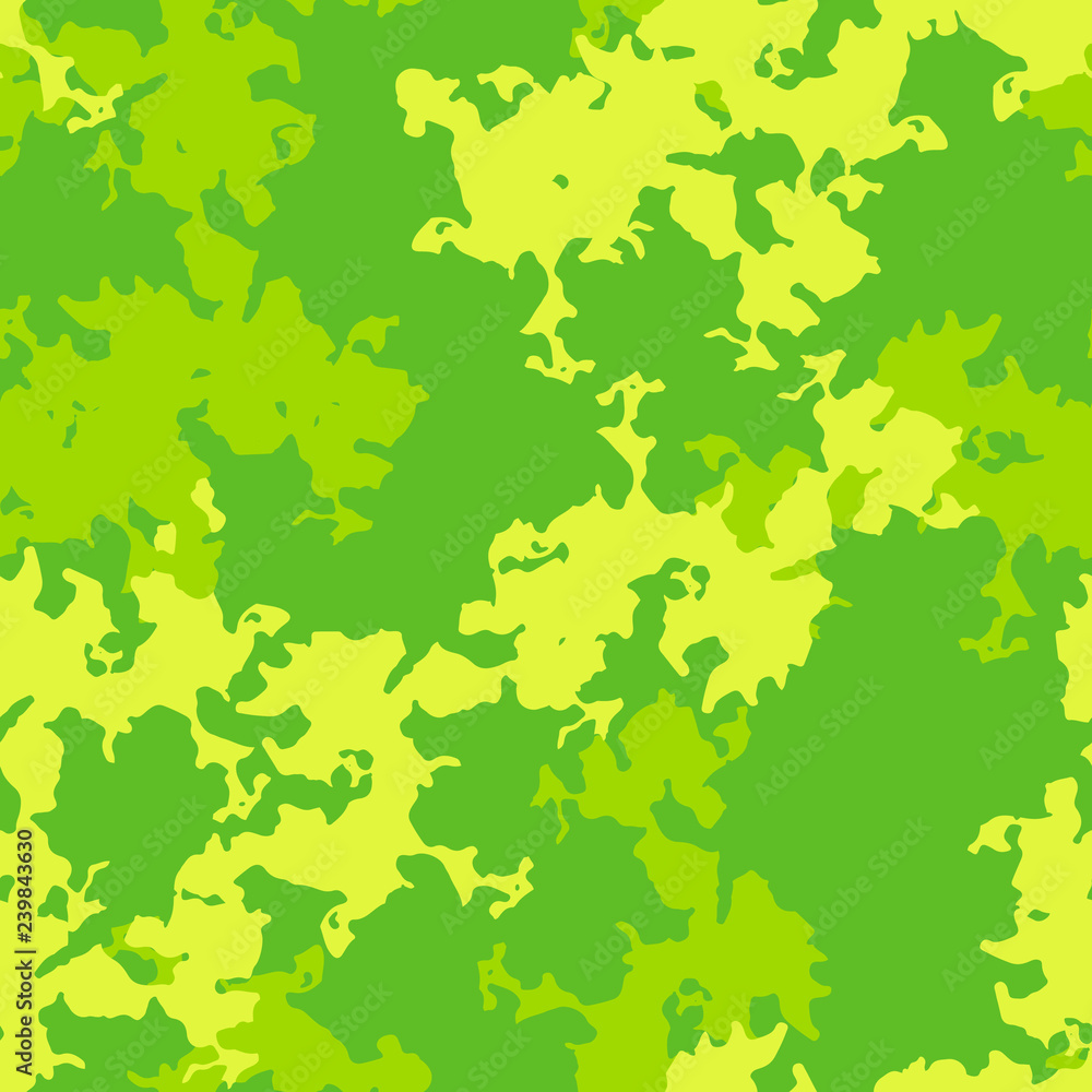 Spring UFO camouflage of various shades of yellow and green colors Spring UFO camouflage of various shades of yellow and green colors
