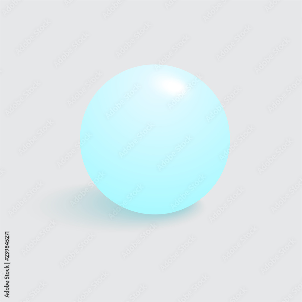 Background with round sphere