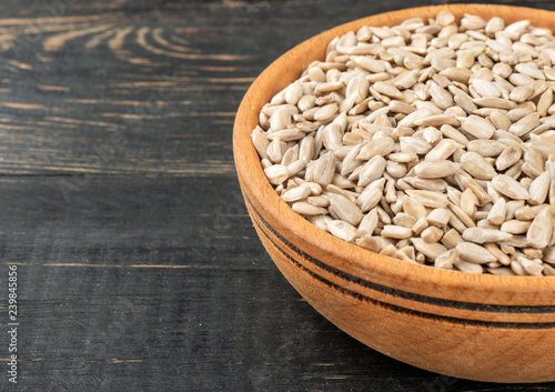 Sunflower seeds in bowl