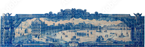 Portuguese tile work in Pra...