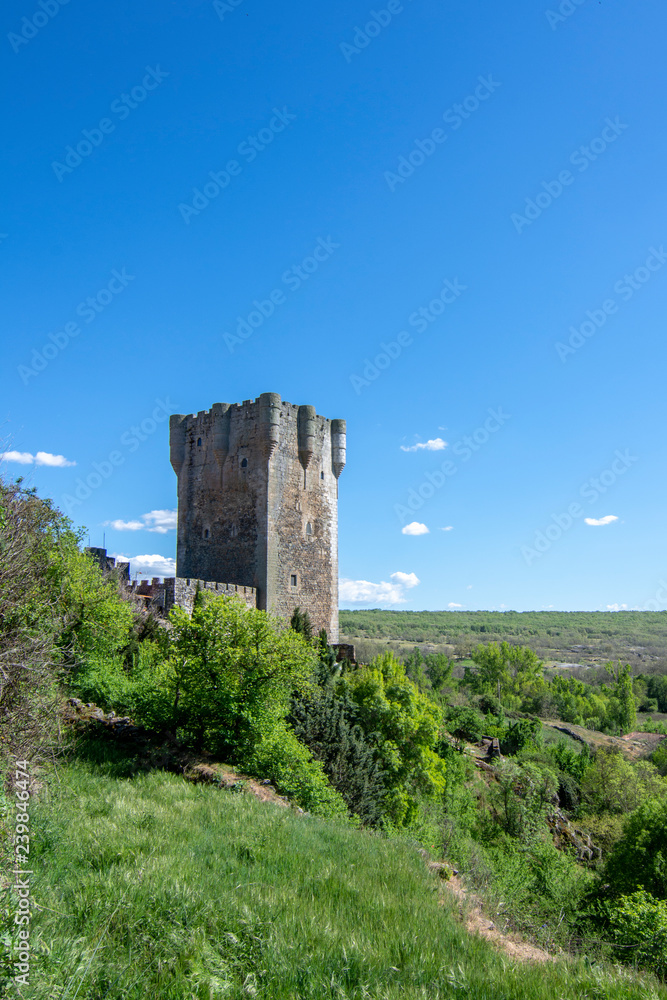 the castle of the medieval village of Monleon