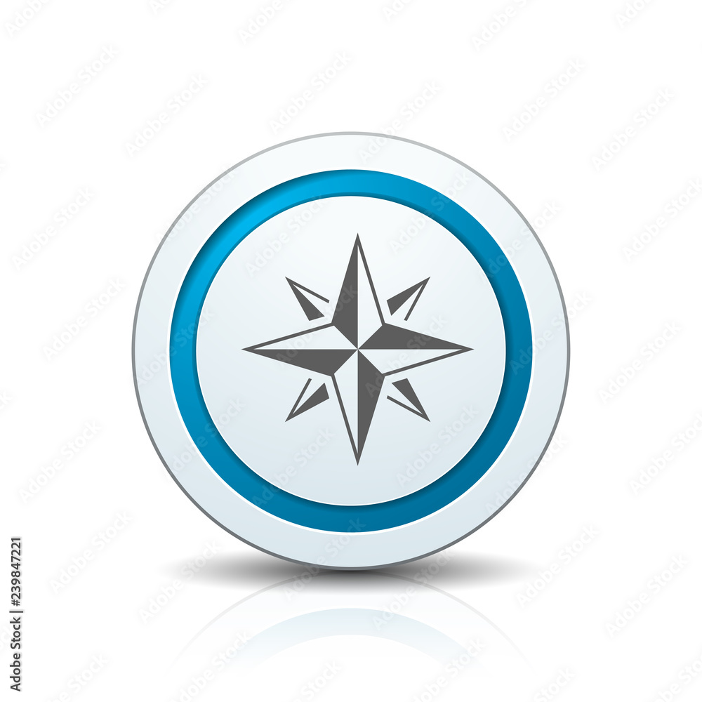 Compass button illustration