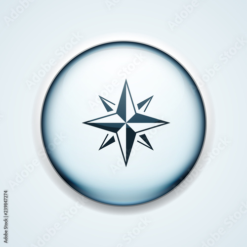 Compass button illustration