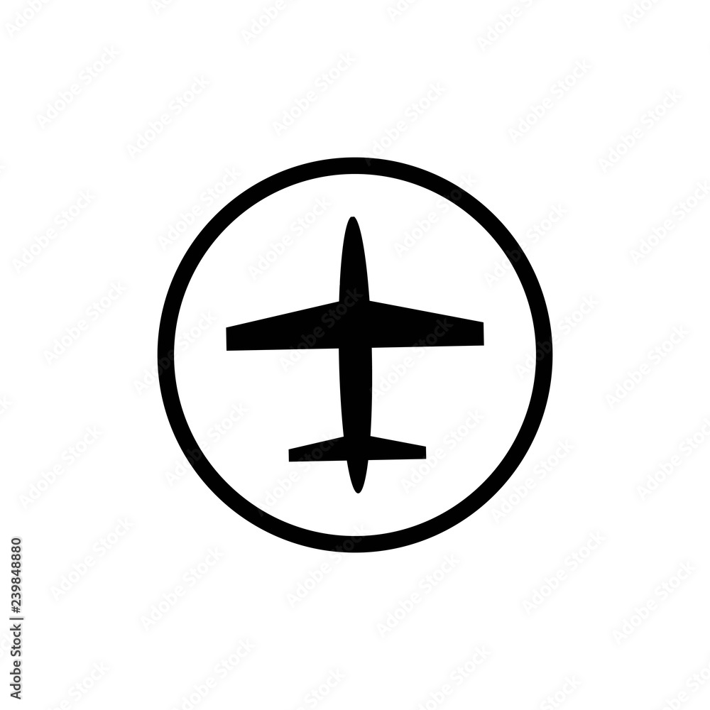 Airport icon with EPS 10 - jpeg format, simple and trendy flat style isolated on white background. Airport black monochrome icon