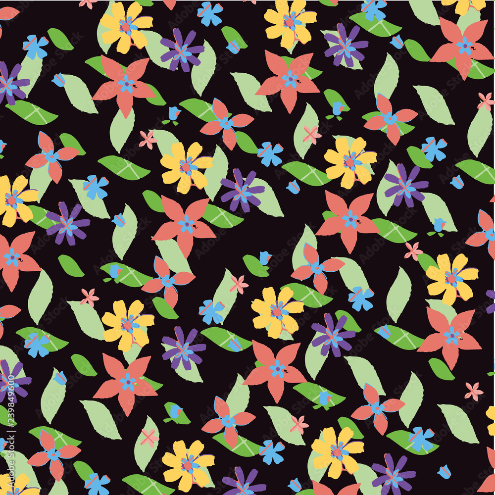 Naklejka premium floral pattern 