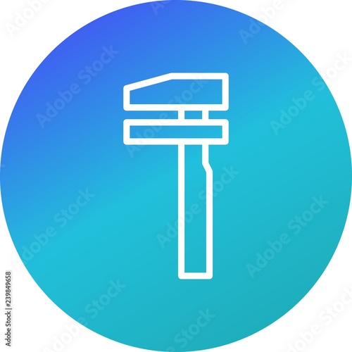 Vector Break Down Service Road Sign Icon