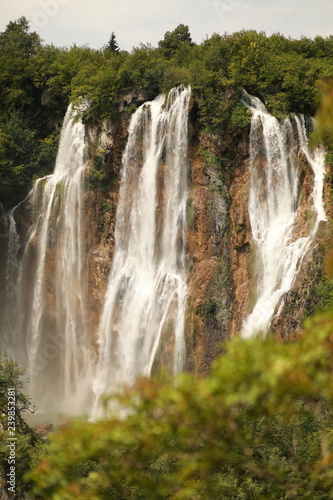 Fototapeta Naklejka Na Ścianę i Meble -  Big waterfall in the forest