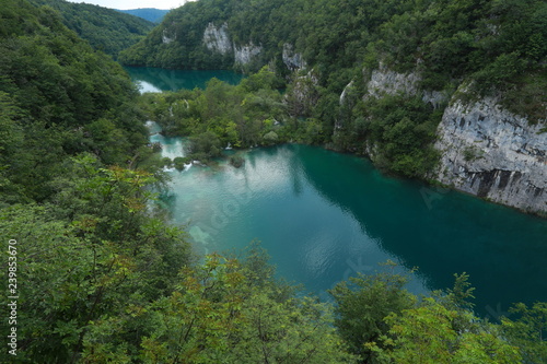 Plitvice lakes. view from the top