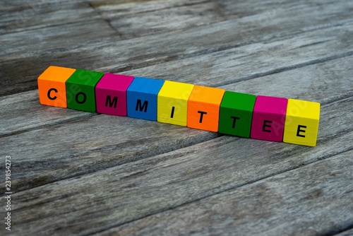 Fotografija colored wooden cubes with letters