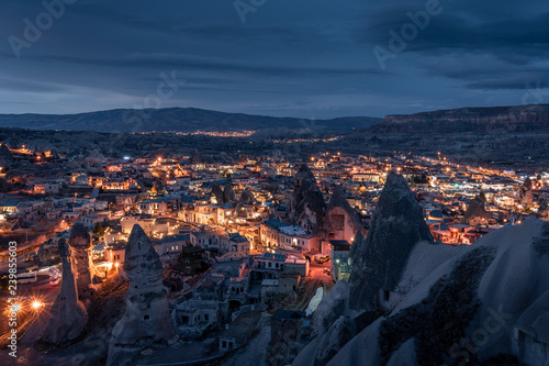 Cappadocia goreme village night view