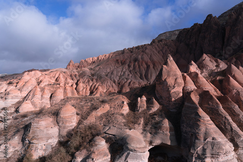 Beutiful shape rocks in Capadocia in rose valley