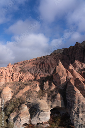 Beutiful shape rocks in Capadocia in rose valley