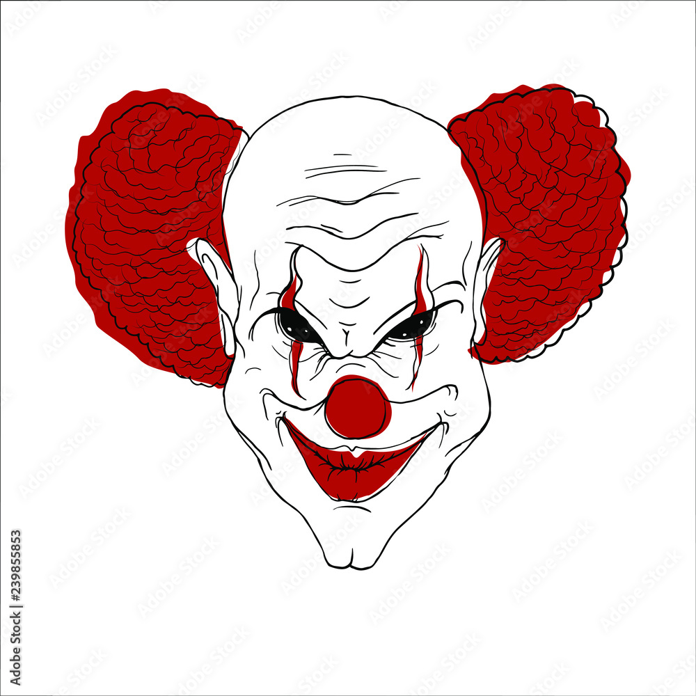 How To Draw A Scary Clown, Step by Step, Drawing Guide, by Dawn |  dragoart.com | Scary drawings, Scary clown drawing, Halloween drawings