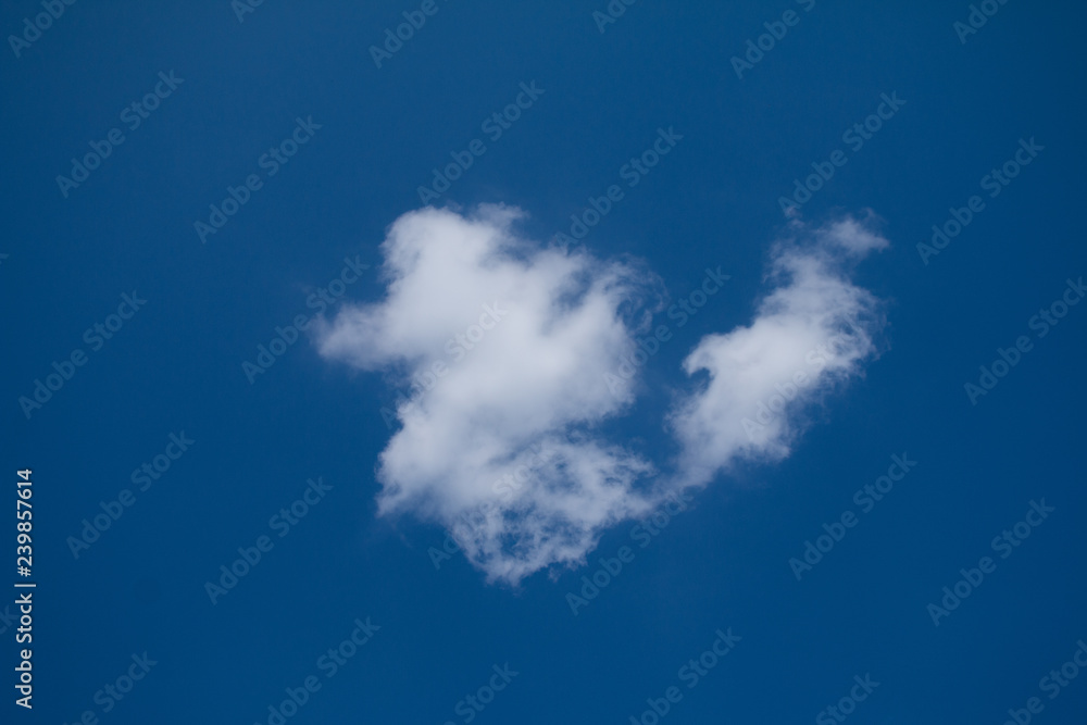 White clouds with Blue sky background White clouds with Blue sky background
