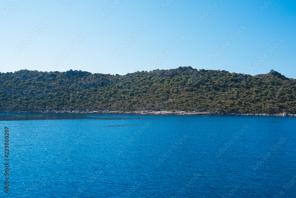 Φωτογραφία Sea, near ruins of the ancient city on the Kekova island, Turkey