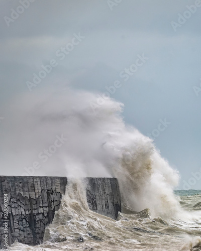 Stunning dangerous high wav...