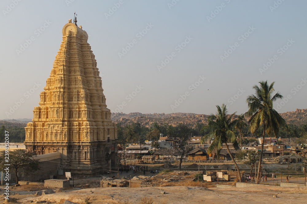  India, Hampi, ancient architecture