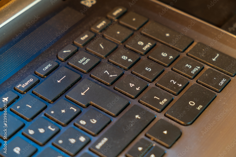 English keyboard of a latest generation and new generation computer. English keyboard of a latest generation and new generation computer.