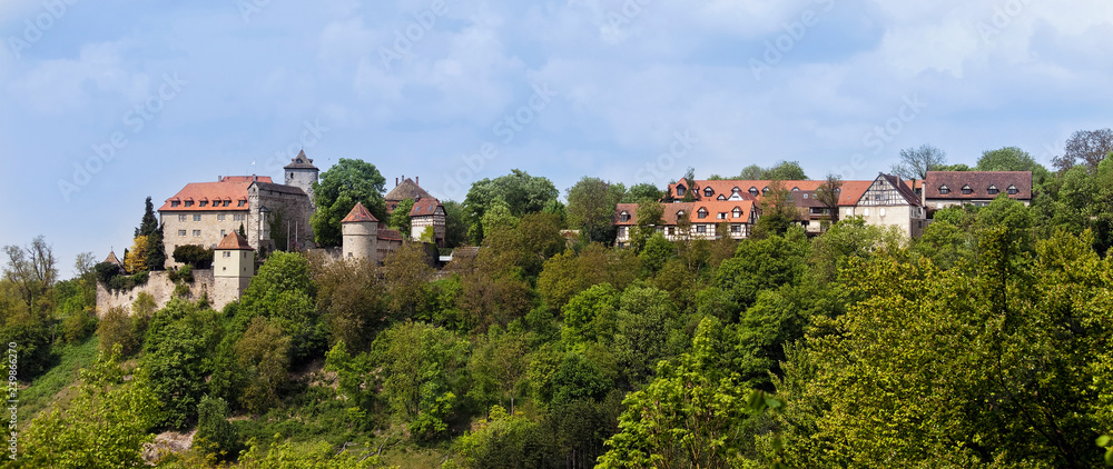 Obraz premium Schloss Stetten Künzelsau z Residenz Panorama
