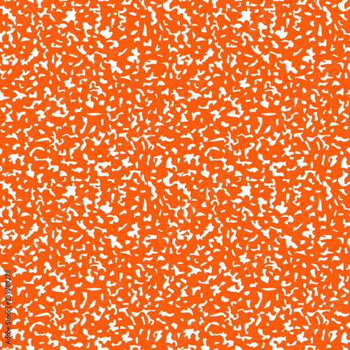 Composition Book Cover Seamless Pattern - Abstract design of orange composition notebook cover