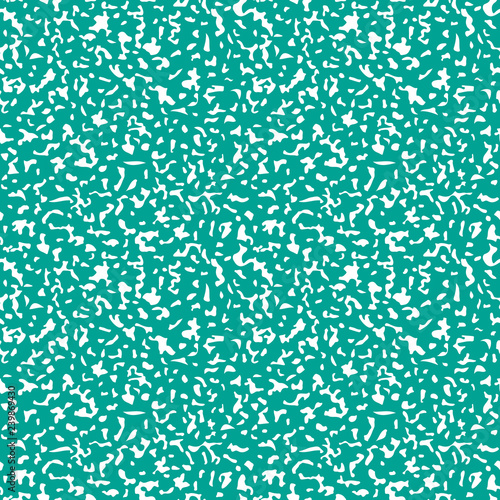 Composition Book Cover Seamless Pattern - Abstract design of teal composition notebook cover